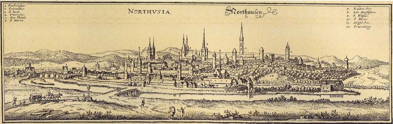 Historische Ansicht von Nordhausen